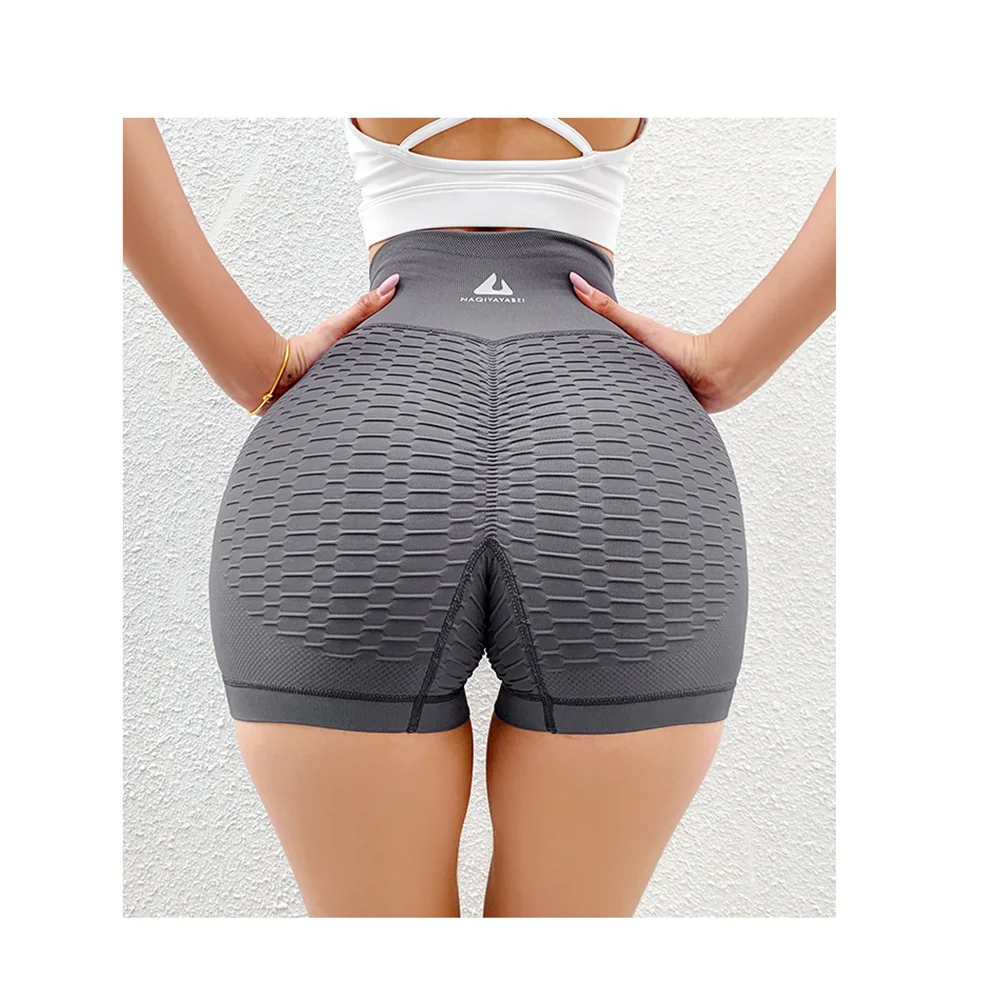 Women Yoga Shorts High Waist Workout Shorts Fitness Yoga Lift Butt Summer Ladies Gym Sports Running Short Pants Sportswear