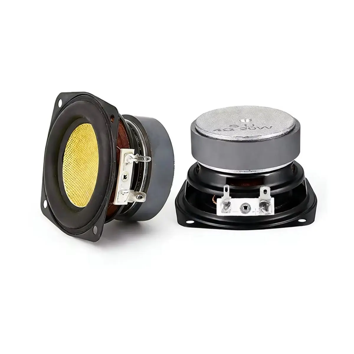 2PCS 3Inch 4Ohm 20W Subwoofer Speaker Unit 78mm Loudspeaker DIY HiFi Bluetooth Speaker Drivers