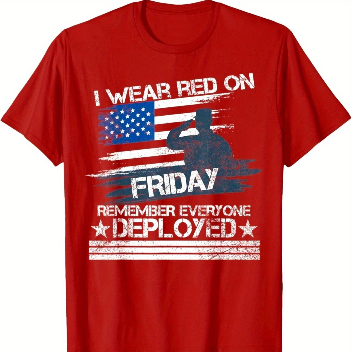 

Friday Remember Patriotic Veteran USA Flag Soldier Silhouette T-Shirt 100% Cotton O-Neck Short Sleeve Summer Casual Mens T-shirt