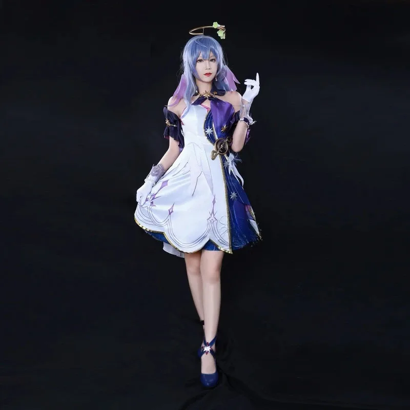 متوفر XS-2XL روبن تأثيري حلي هونكاي ستار السكك الحديدية شعر مستعار تأثيري أحذية لعبة ملابس حفلات الهالوين للنساء