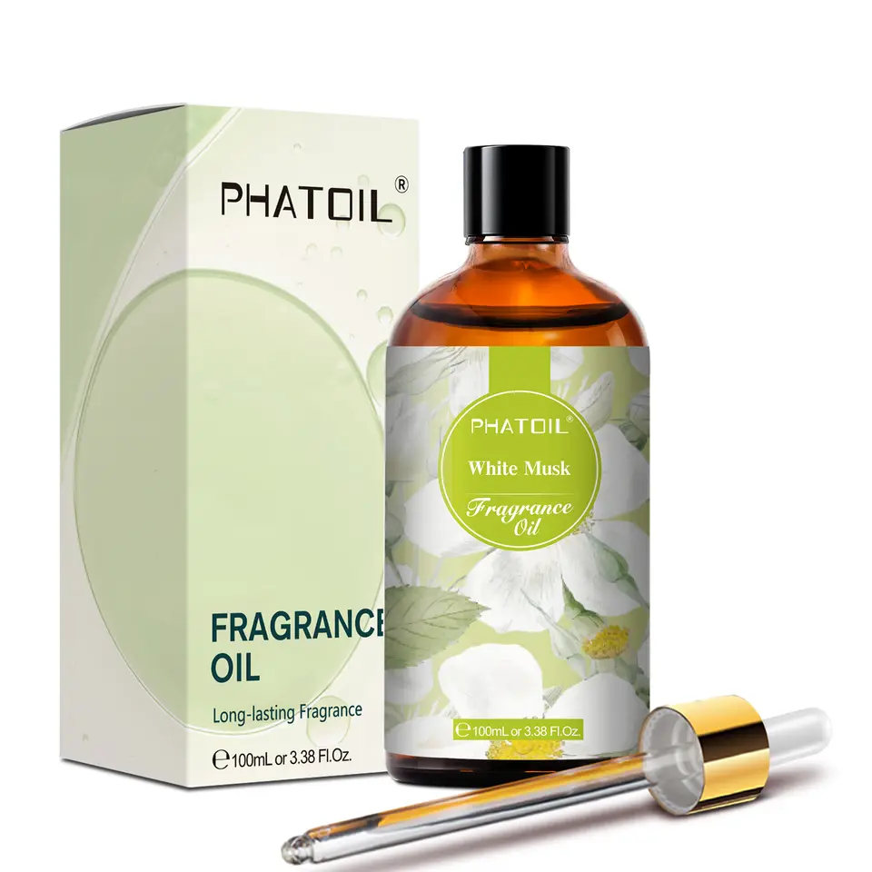 PHATOIL 100 مل زيت عطري للصابون وصنع الشموع برائحة الكتان الطازج والعلكة ومسحوق الأطفال والملائكة - 2