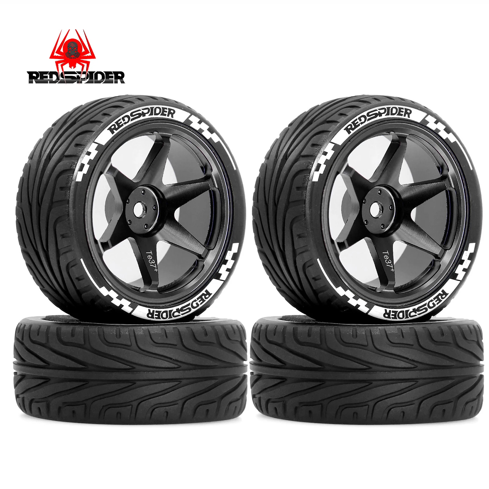 

1/10 4pcs RC On-Road Drift Racing Car Metal Wheel Rim Wheel Hubs tires for HSP HPI Sakura Tamiya Kyosho