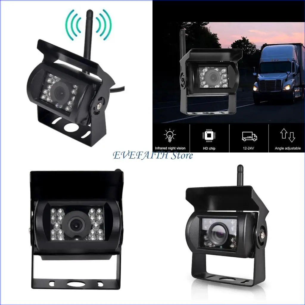 

124B 170 Degree Wide 1080P AHD Night Visibilities Rear Camera With Metal Glass Lens For Trucks Buses And Construction Vehicle