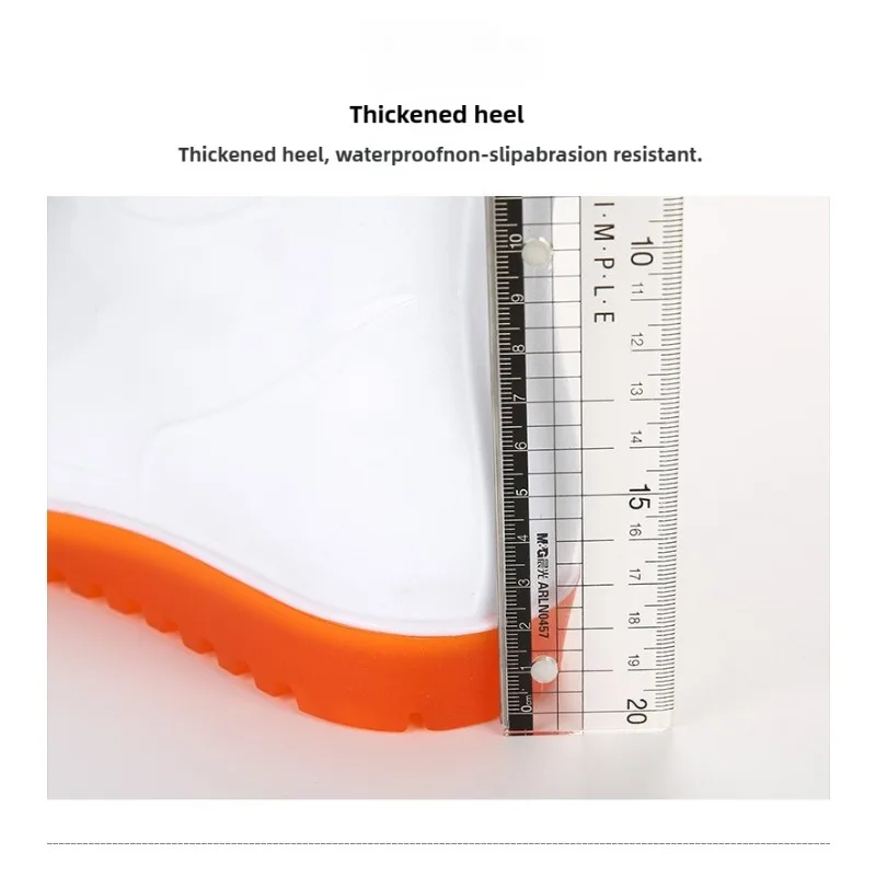 أحذية أمان للرجال أحذية المطر الصحية البيضاء عالية الجودة بنعال مطاطية متينة Zapatos De Seguridad De Hombre #5