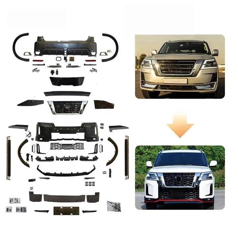 

Manufacturer Y62 Patrol Upgrade Nismo Bumper Grill Parts Fcelift Bodykit for 2020-On nissanS Patrol Y62 Conversion Kit