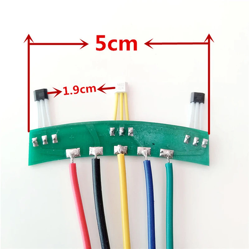 1 szt. Dwukołowy silnik pojazdy elektryczne czujnik halla z kablem 213 silnik silnik czujnik halla AH41 czujnik Element halla E-Bike