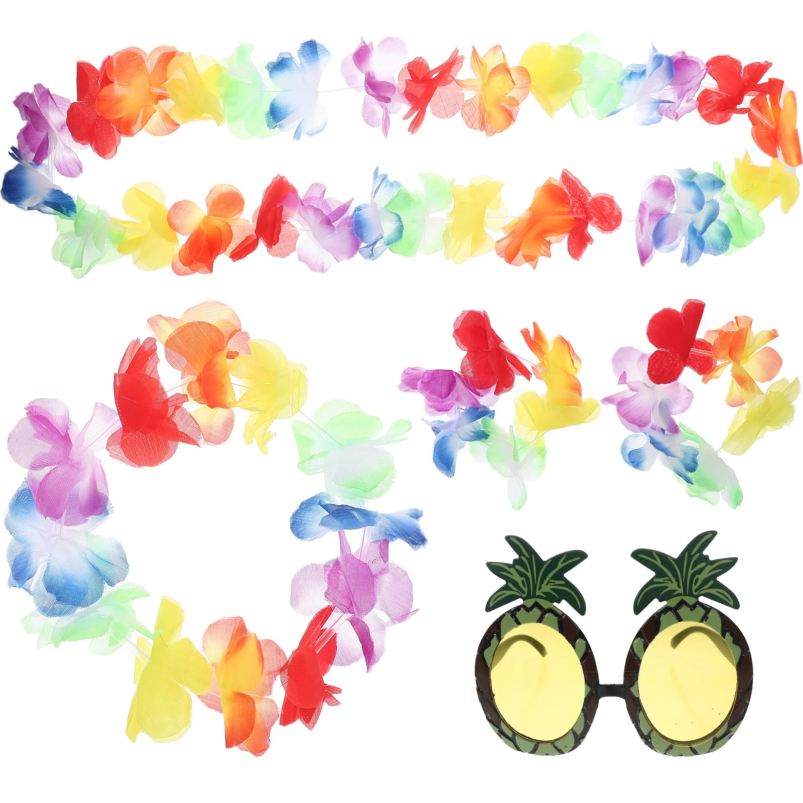 

1 set 1 Set Pineapple Eyeglasses Garland Headband Bracelets Necklace For Hawaii Party Luau Tropical Theme Costume Accessories