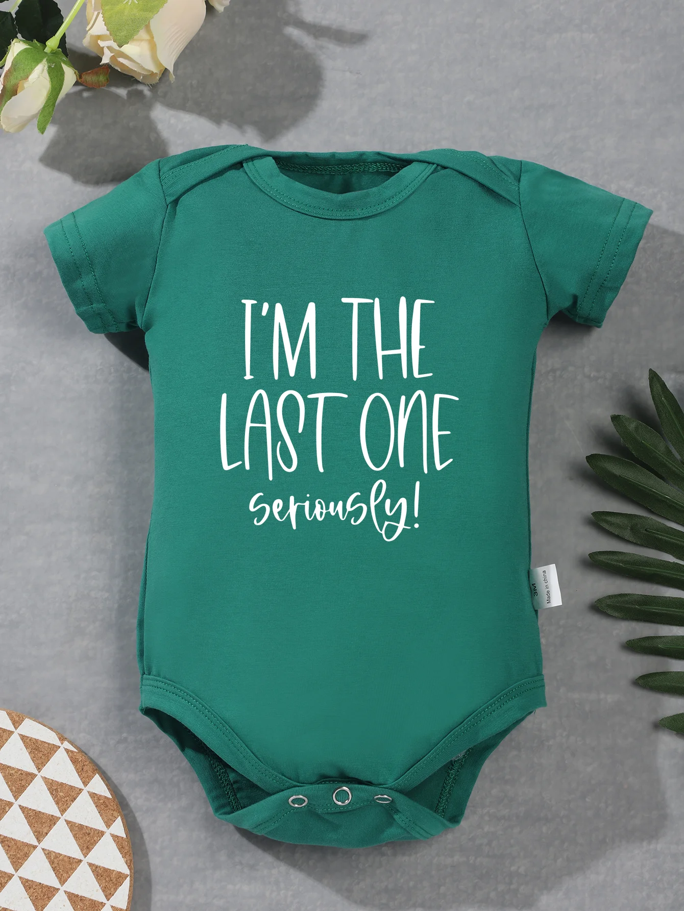 Toddler Bodysuit New Style Newborn Jumpsuit Onesie Baby Boy Girl Clothes I\'m The Last One Seriously Print Infant 0-24M Romper