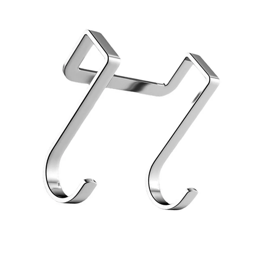 Dual-End Design Over The Door Hooks Rust Resistant Stainless Steel Hook Heavy Duty Hook Silicone Anti-slip Covers