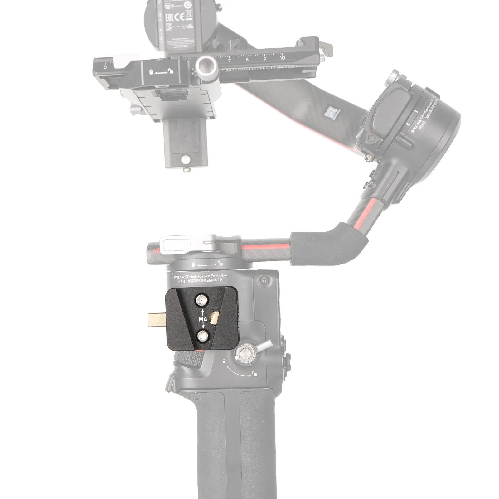 ZGCINE VR-04 V-Mount Batterieplatte für DJI Ronin S2/S3 Stabilisator Kamera-Zubehör V-Mount Batterie V-Lock Plattenadapter – Detail 14