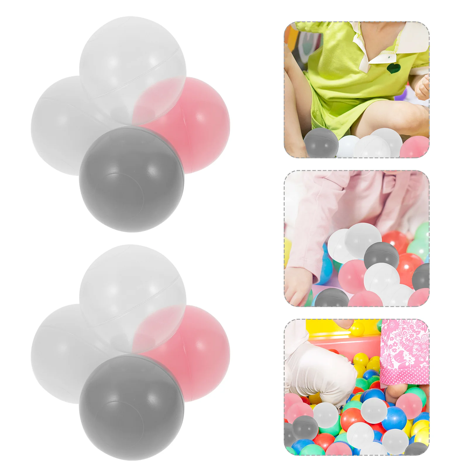 100 Stuks 5 Cm Spelen Ballen Plastic Oceaan Ballen Voor Kinderen Zwemmen Pit Speelhuis Buiten Sport Bal Tenten baby Kleurrijke Ballen Speelgoed