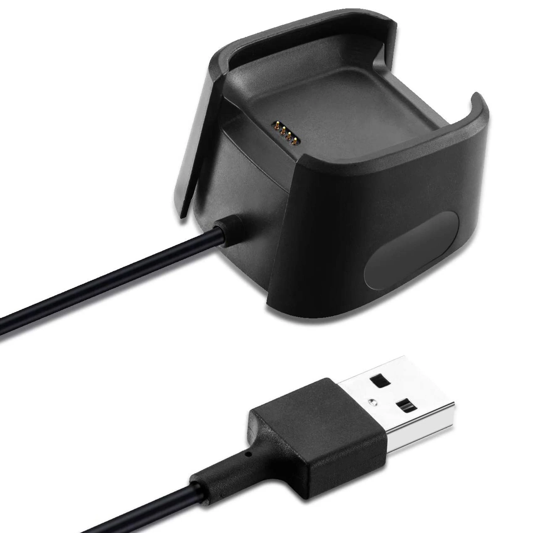 2X cargador Compatible con Fitbit Versa 2, Cable de carga USB de repuesto para accesorios de reloj inteligente Versa 2
