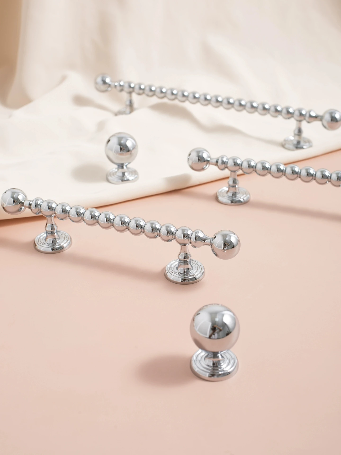 

Мебель, французская твердая латунная ручка, блестящие серебряные дверные ручки для шкафа для спальни, ящика шкафа, длинные ручки для шкафа