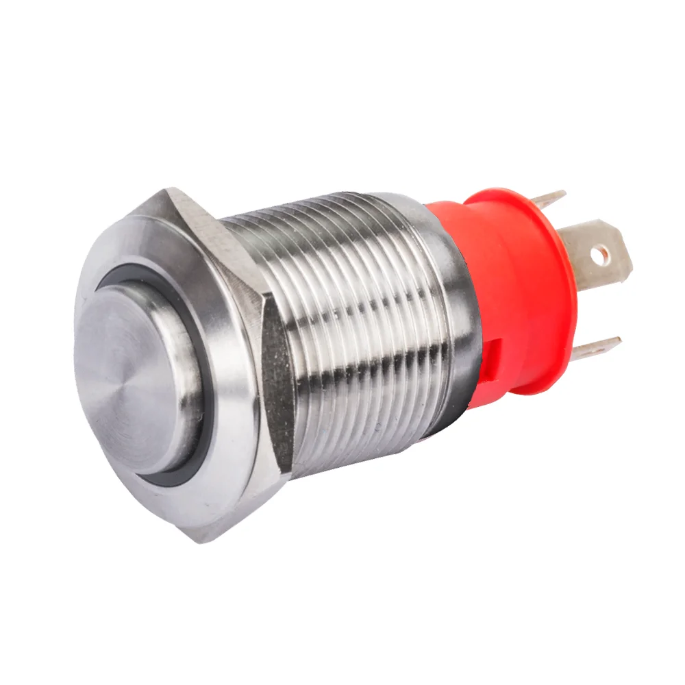 YUESHUN 19mm 10A 20A Current ON OFF Metal Push Button Switch High Head 12v RGB illuminated Powe switch