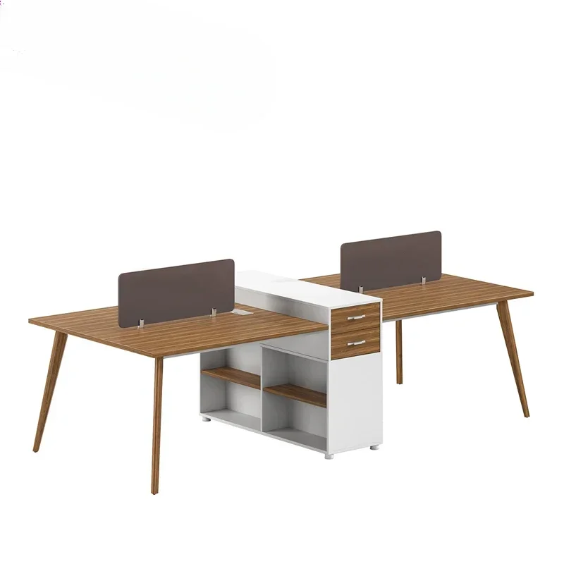 Office furniture 4 person partition four people pro workstation table Staff Desk Workstation Open Office Desk