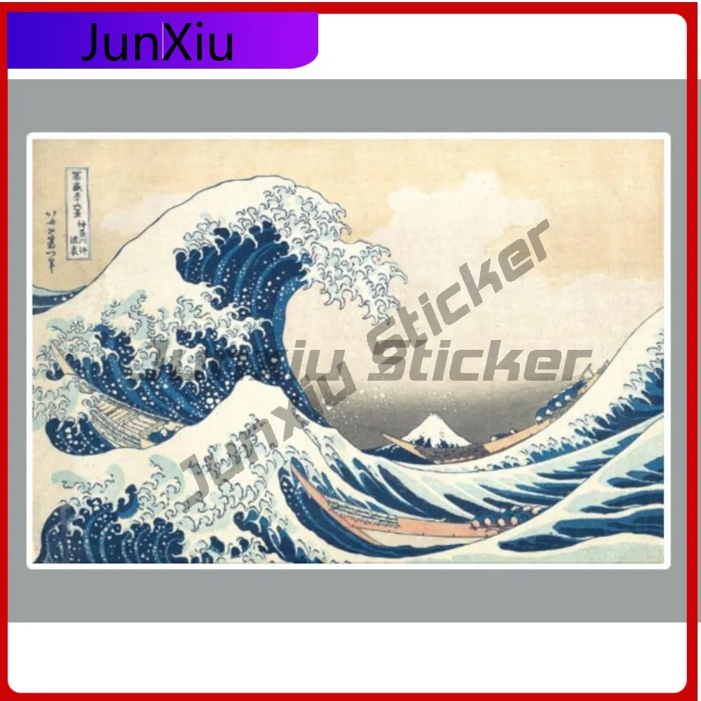 

The Great Wave Off Kanigawa Waterproof Sticker Styling Camper Rv Van Decals For Camper Windows Windshield Decoration Funny Adven