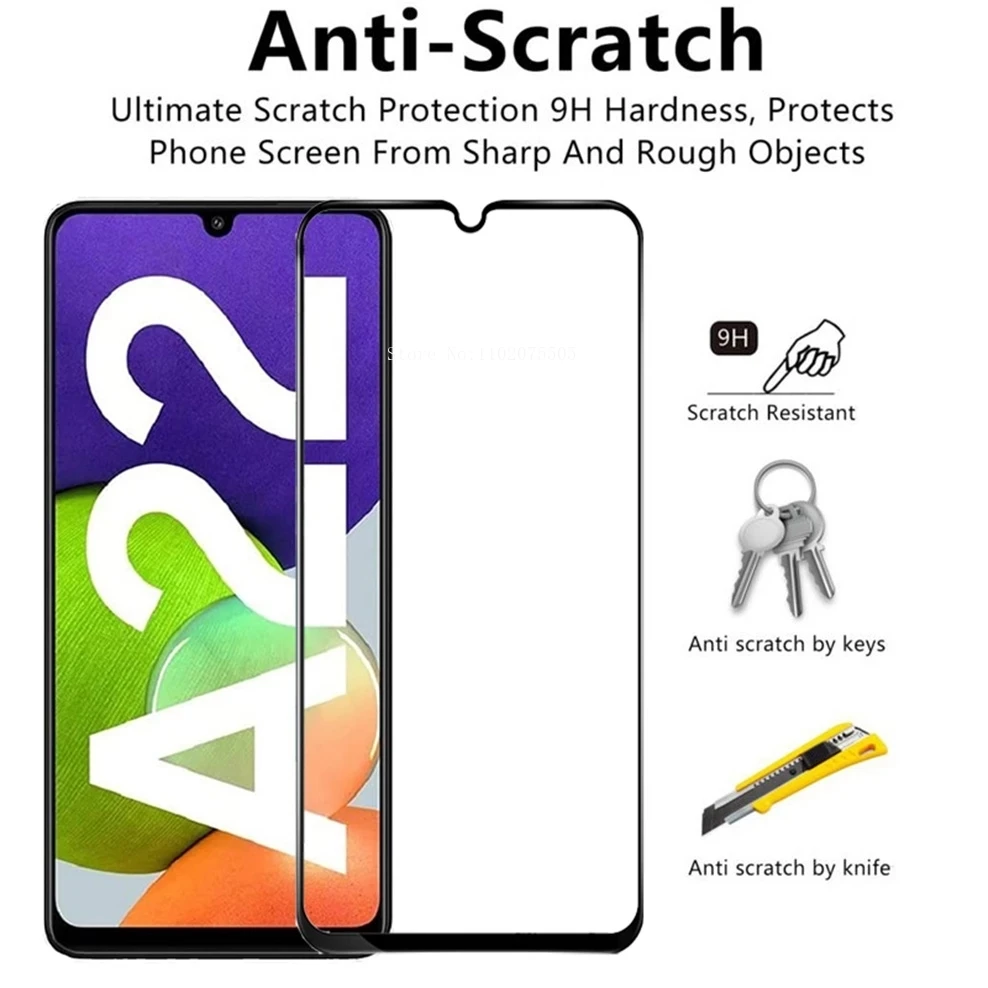 2 Stuks Volledige Dekking Beschermglas Op Voor Samsung A22 Gehard Glas A32 A22 5G Screen Protector Galaxy A22 4ga 32 22 Glas