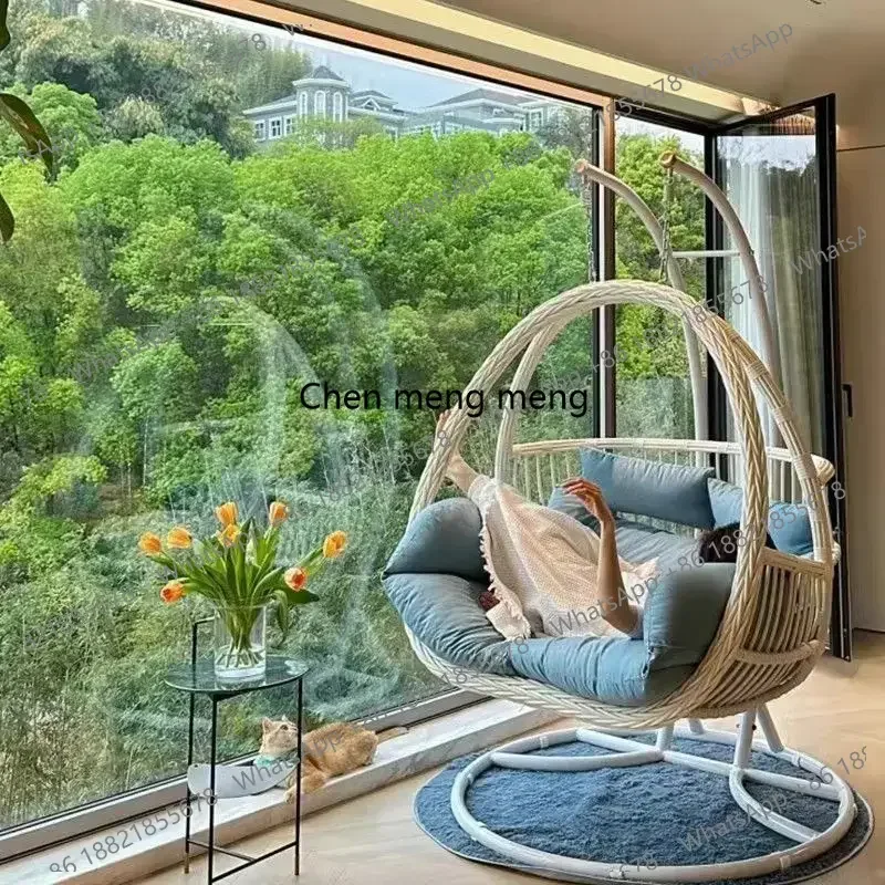 

D150Outdoor Hanging Basket Household Swing Bird's Nest Rattan Chair Hanging Basket Single Double Rocking Chair