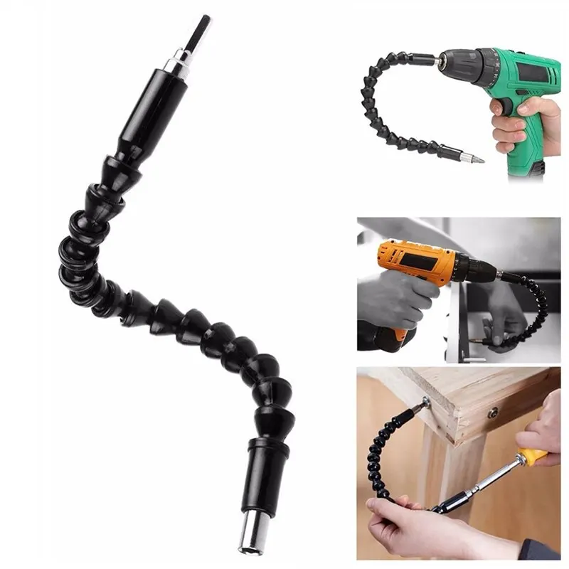 105 Degree Turning Screwdriver Joint Electric Drill Corner Device 300mm Universal Flexible Shaft Connecting Rod Sleeve Tool Set