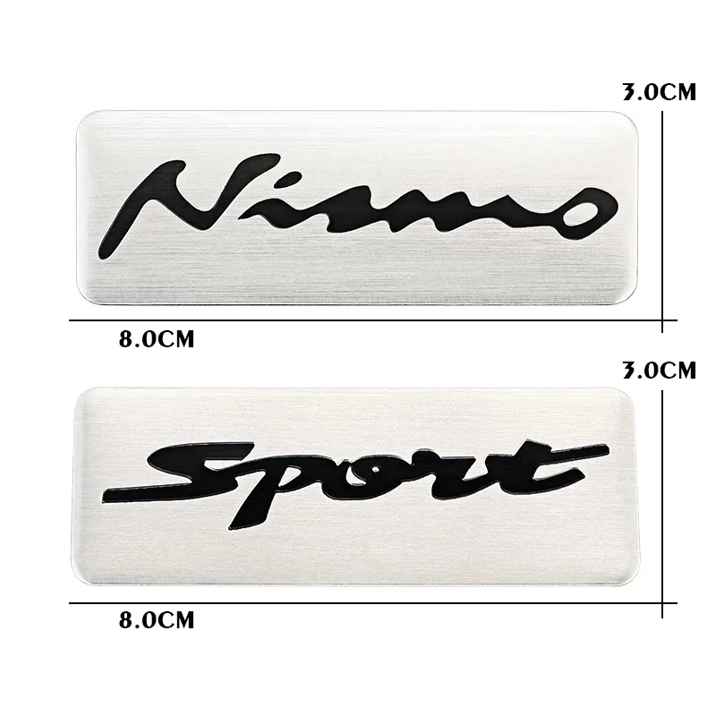 Aluminum Alloy Emblem Sticker for Nissan Nismo Tiida Xterra Altima Juke Note Navara Leaf Qashqai Xtrail Almera T31 Decoration