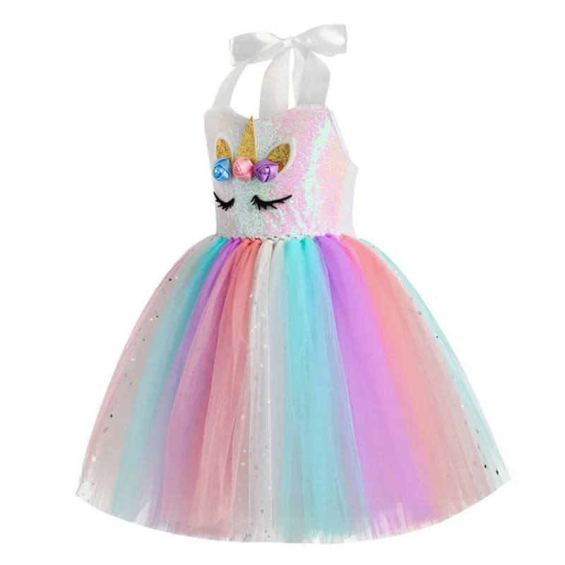 Purim Cos-Robe tutu au genou pour filles, costume de princesse Lolita pour enfants, fête d'anniversaire, Halloween, Noël, scène de Rhpour enfants, Nairobi Orn