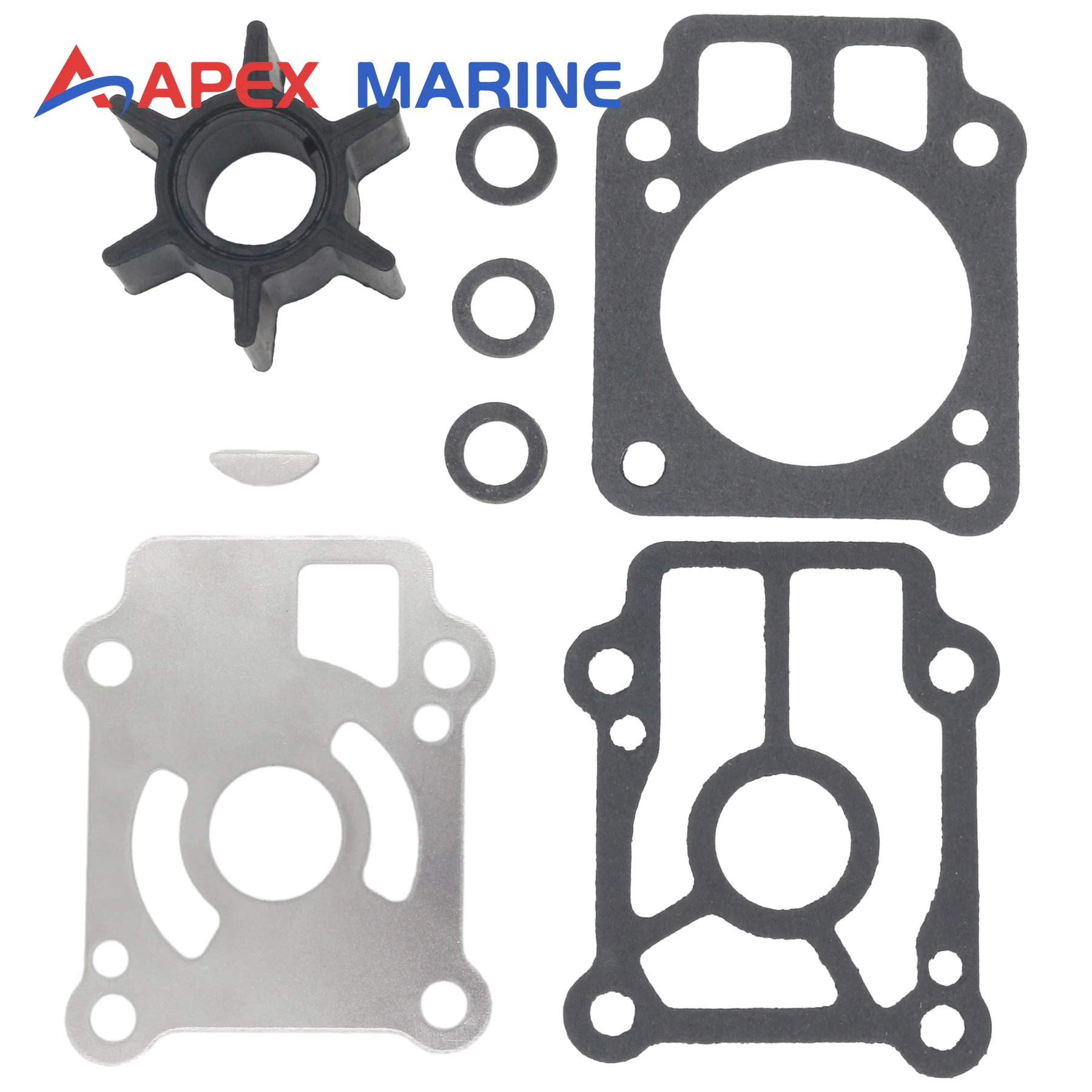 

345-65021-0 Water Pump Impeller Kit for Nissan Tohatsu 2 Stroke 25 To 40 HP NS25 NS30 NS35 M35 NS40 M40 Motors 361-87322