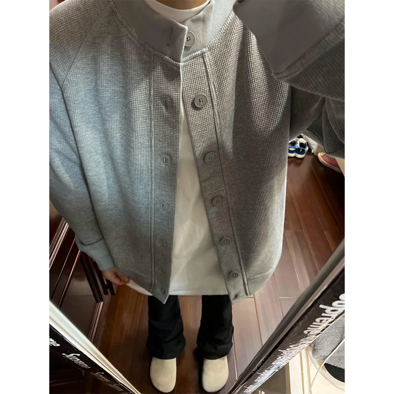 

Мужской легкий кардиган Cleanfit Light: Американский стиль, непринужденный шик, высококачественный модный трикотаж, осенняя уличная мода