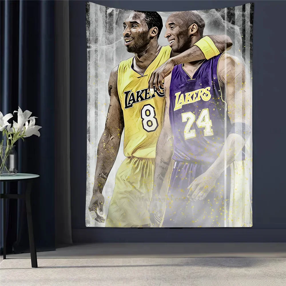 Superstar K-Kobe B-Bryant Hanging Bohemian Tapestry Bohemian Wall Tapestries Mandala Kawaii Room Decor