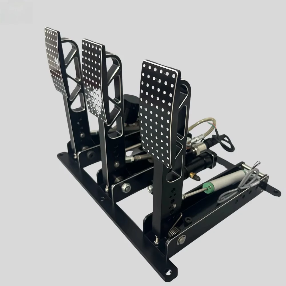 New High Quality CNC Aluminum Brake Assembly Pedal Box Simulator Kit-Adjustable Brake Bias Training System for Racing Cars