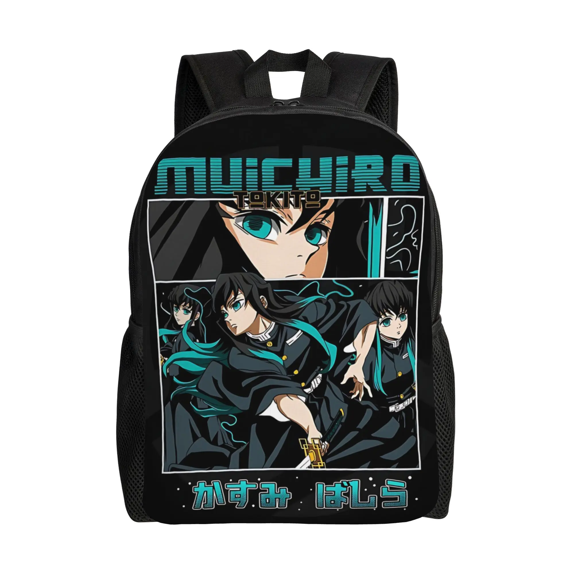 

Bandai Demon Slayer backpack ita bag shounen manga mochila Dual-Use Outdoor Retro Washable Rucksack