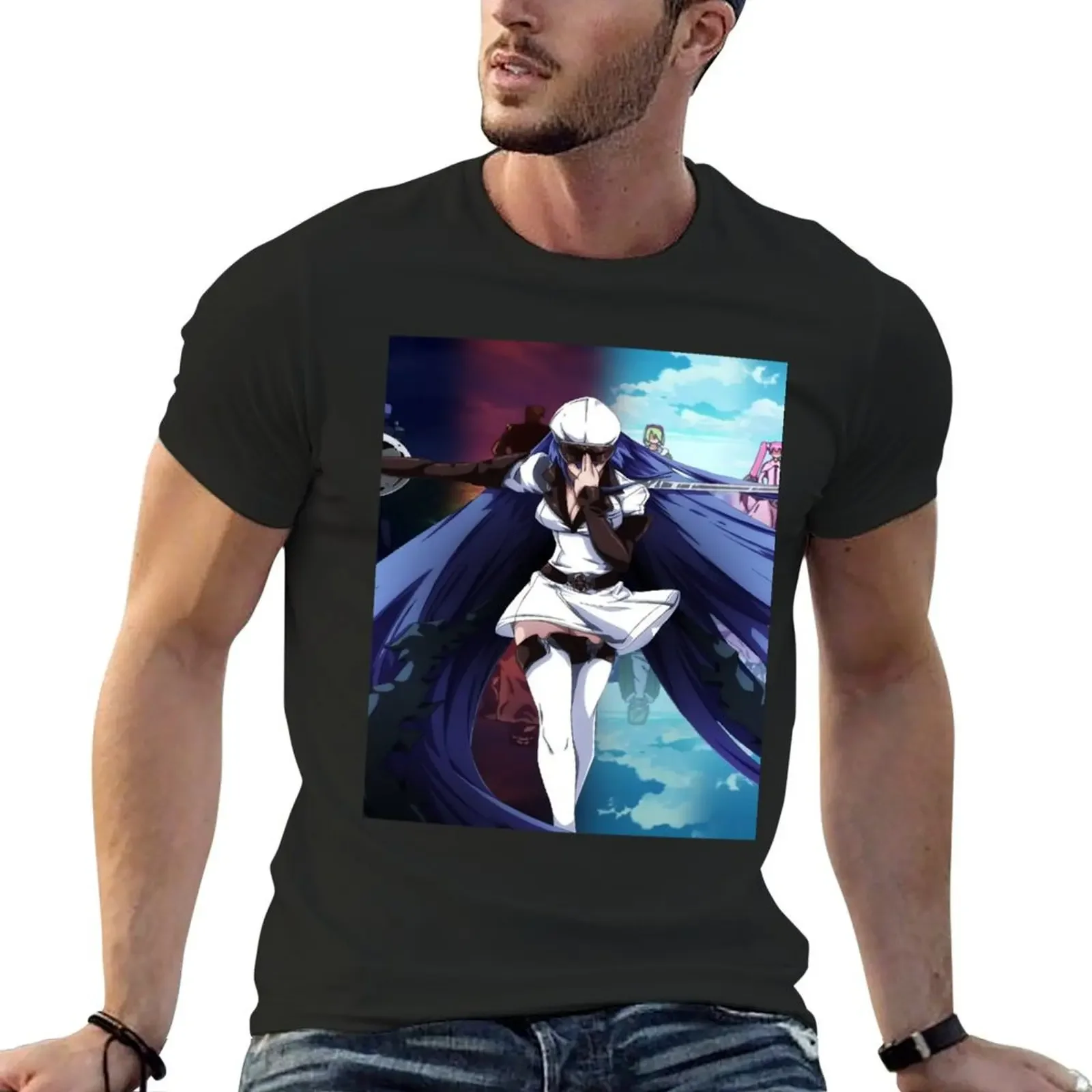 

akame ga kill esdeath T-Shirt basketball graphic tees summer clothes custom t shirt summer tops mens t shirts pack