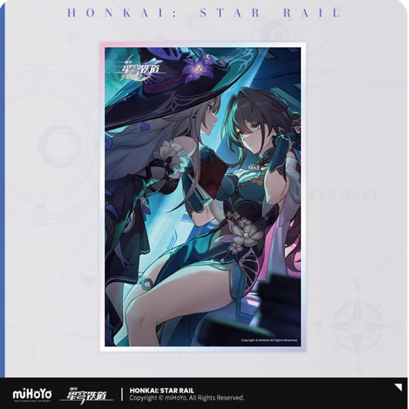 MiHoYo 공식 Honkai 스타 레일 GuangZhui 컬렉션 아크릴 컬러 종이 애니메이션 패션 주변 크리스마스 선물 코스프레