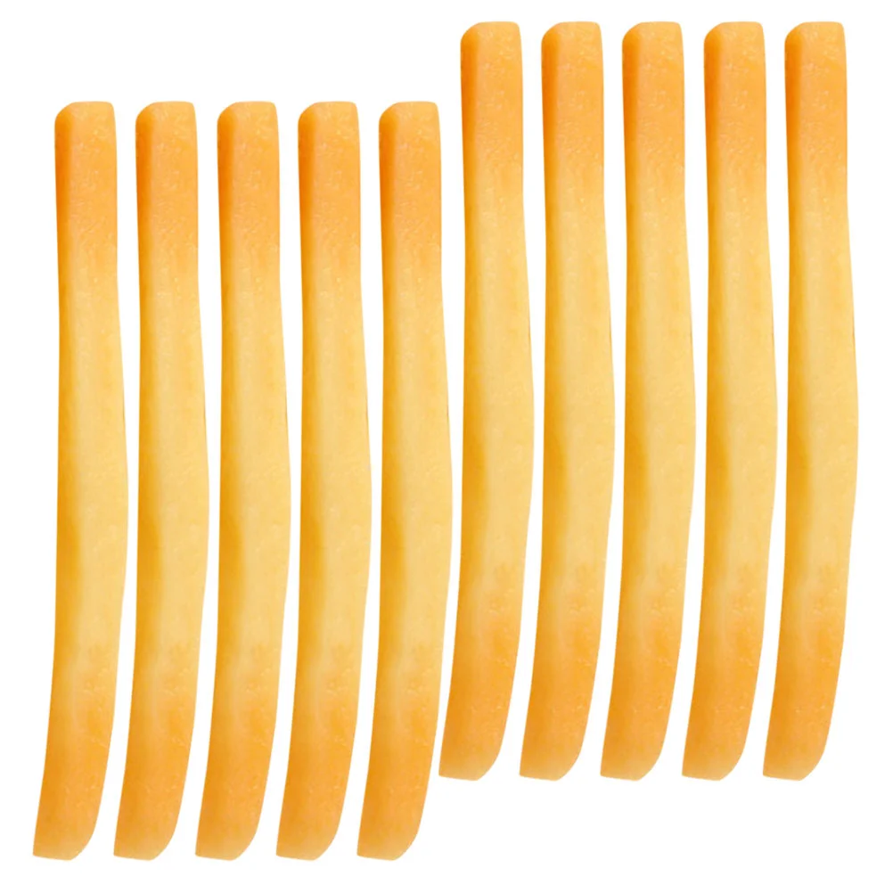 

10 Pcs Fake French Fries Food Artificial Display for Simulation Kitchen Model Lifelike