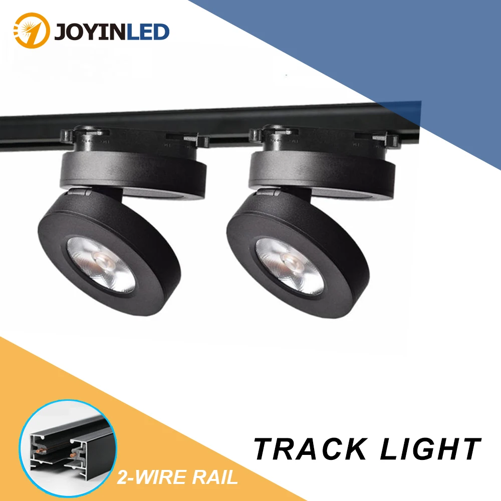 

Spot LED Track Light COB Set 2 Wires 220V 3/5/7/10W Lighting Fixture Rails Ceiling Spotlight for Home Living Room Store Lamp