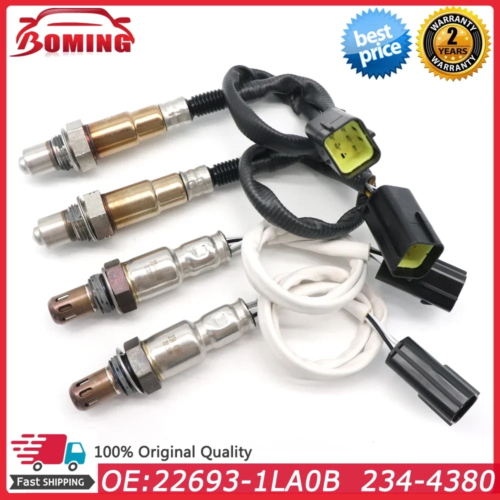 4pcs Air Fuel Ratio O2 Oxygen Lambda Sensor 22693-1LA0B  234-4380 For NFINITI M56 5.6L 2011-2013 226931LA0B 2344380 0258027006