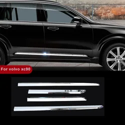 For volvo XC90 2015-2024 ABS Chrome Side Door Body Molding Trim Strip Protector Guard Cover Sticker Exterior Car Accessories