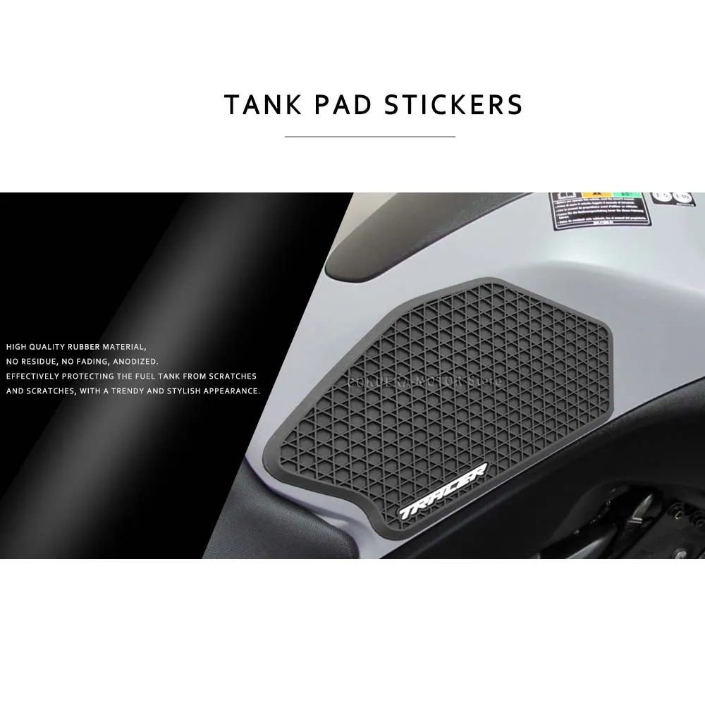 For Yamaha Tracer 7 GT Tracer 700 2021 2022 2023 Tank Pad Sticker Motorcycle Accessories Side Fuel Tank Protector Stickers