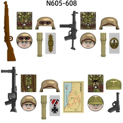 The N605-N608 Afrika Korps Model Blocks MOC Bricks Set Gifts Toys For Children