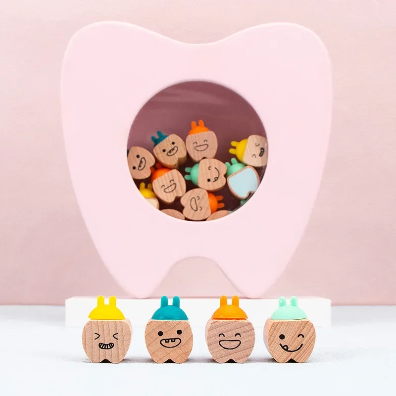 Scatola per denti per bambini scatola in legno per denti per bambini confezione regalo per Baby Boy Baby denti scatola per ricordo organizzatore dente scatola per fata M