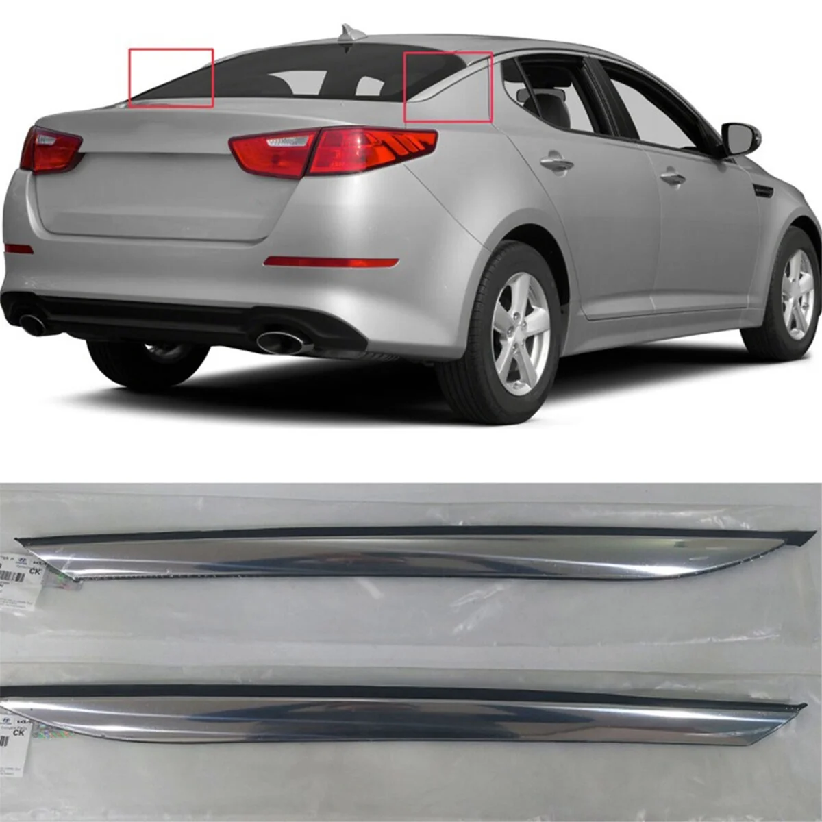 Chrome Molding Quarter Panel Trim Rear Side Right Left for Optima 2011-2015 Rear Windshield Trim 878502T000