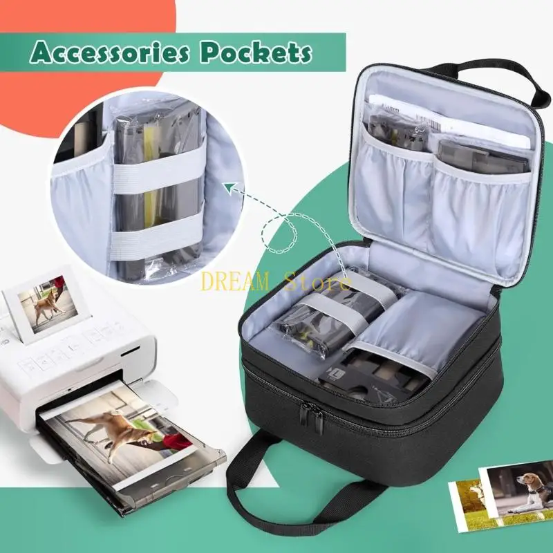 

Дорожная сумка для хранения из полиэфирной ткани для фотопринтера CP1500 / CP1300 / CP1200 включает удобные карманы для лучшая