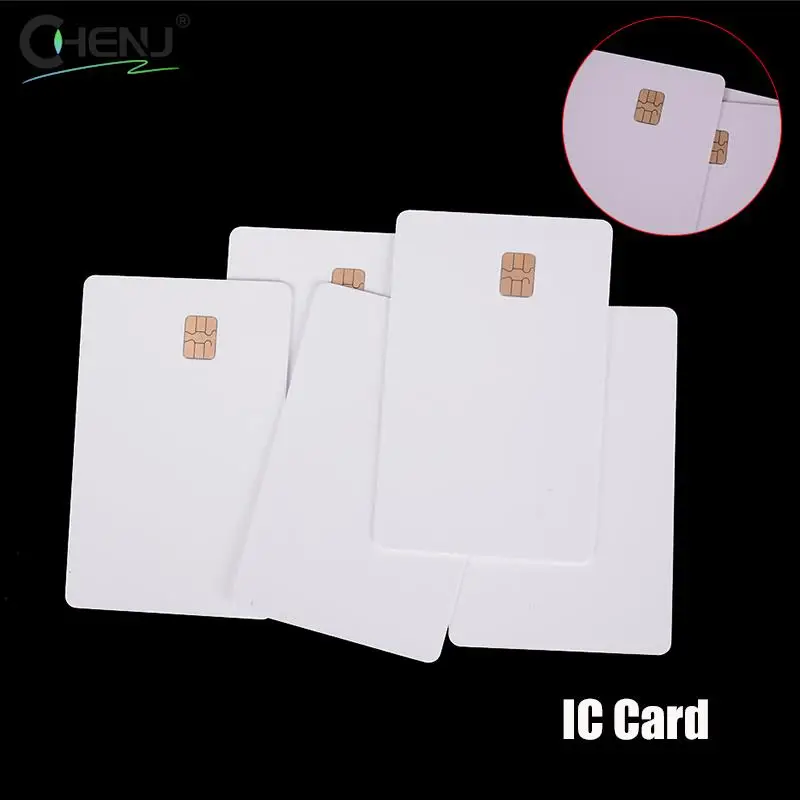 contato branco smart card ic cartao pvc em branco com sle4442 sle4428 cartao de seguranca novo pcs 01