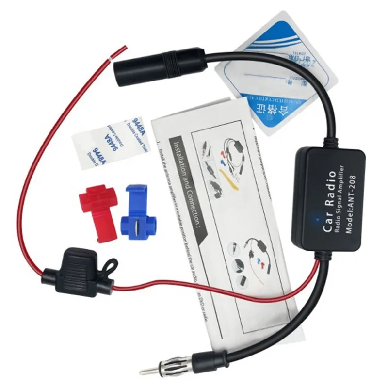 3-in-1 Car Radio Antenna Signal Booster FM AM DAB Antenna Amplifier for Cars New view 5