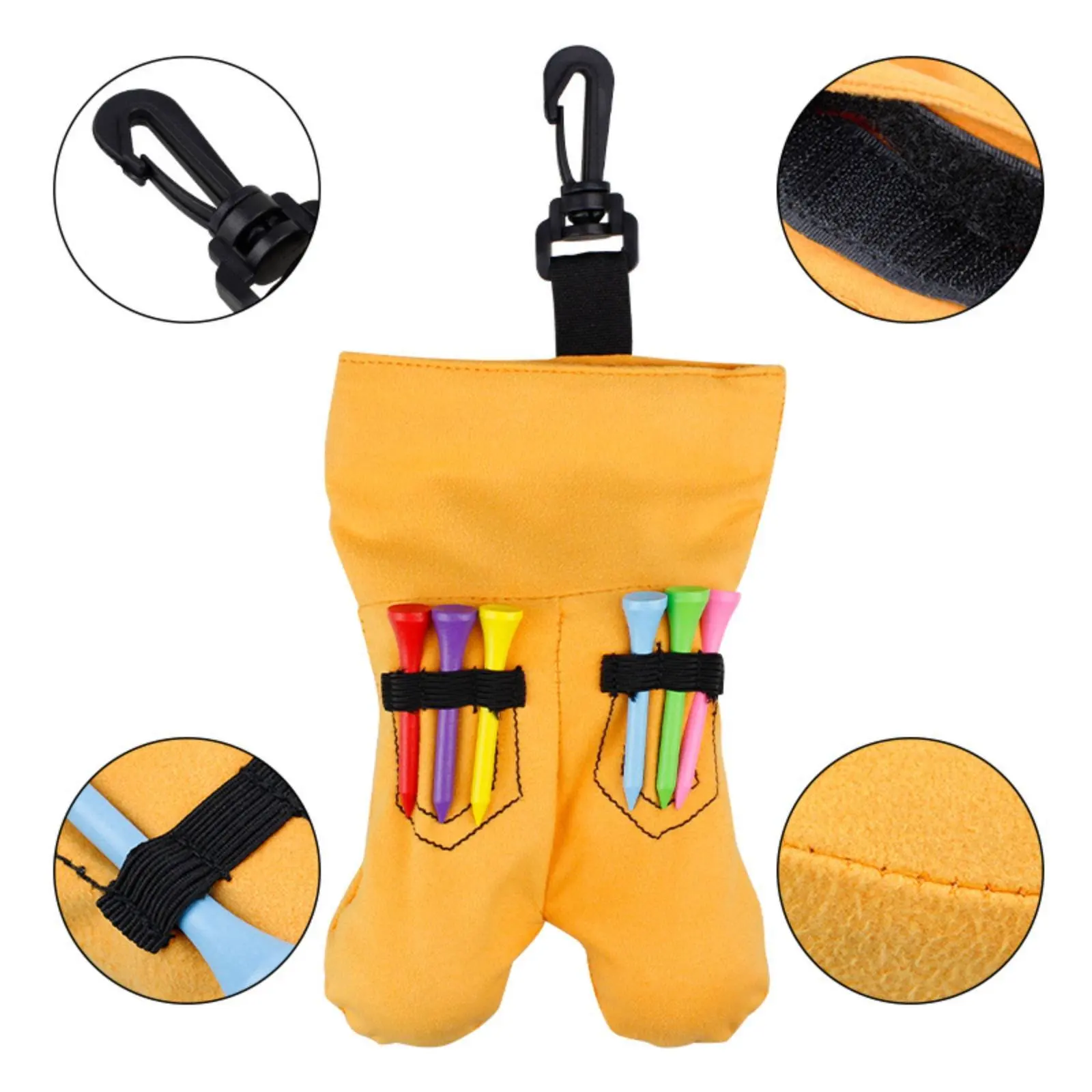 

6 Pieces Two-Layer Layer Golf Ball Portable Golf Practice Set Sports Gear Accurate Flight Indoor Outdoor Use for Driving Range