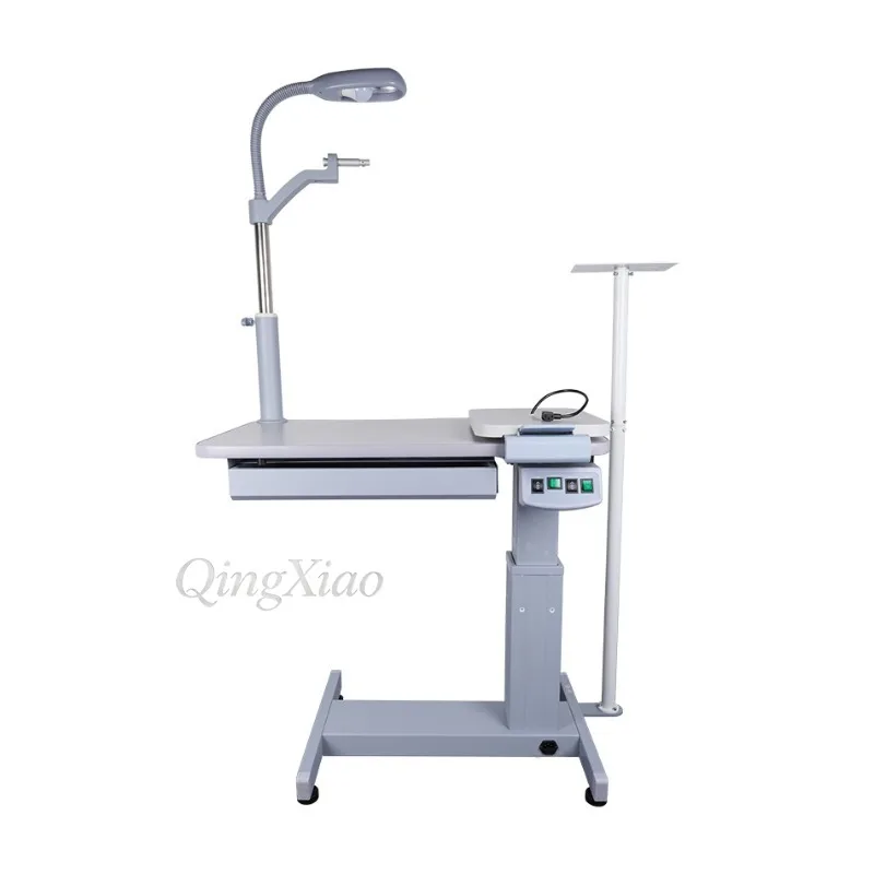 C-180A Optometry Refractor Unit Fixed Table Electric Lift Refraction Chair Stand Combo