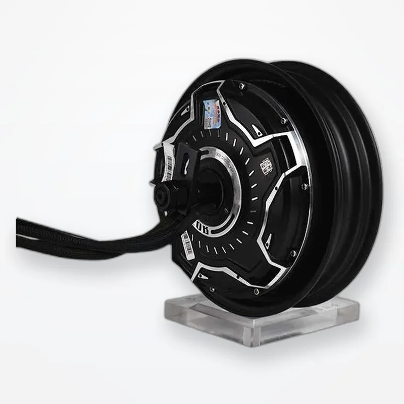 Brushless Wheel Motor 72V E-Scooter Conversion,Dual Hall Disc Brake Hub 10in 3000W 4000W,High Torque 60-105km/h WP3000 WP4000