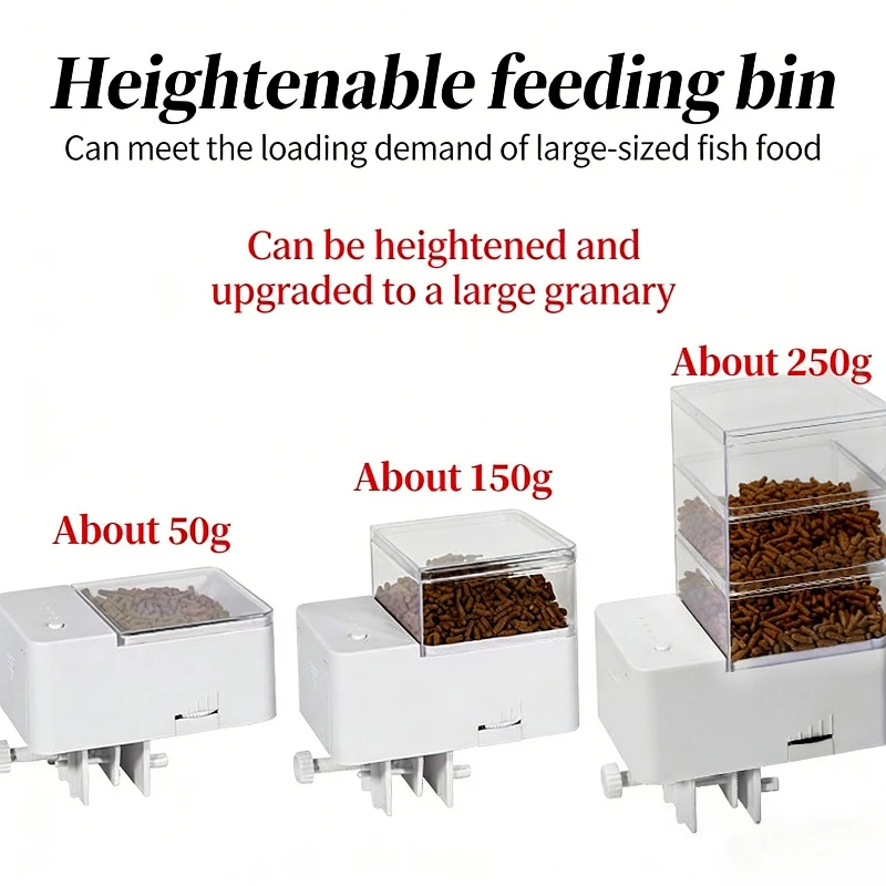 4-Mode Smart Timed Automatic Fish Feeder Large Capacity Auto Food Dispenser for Aquarium Goldfish Tropical Fish Turtles Feeding
