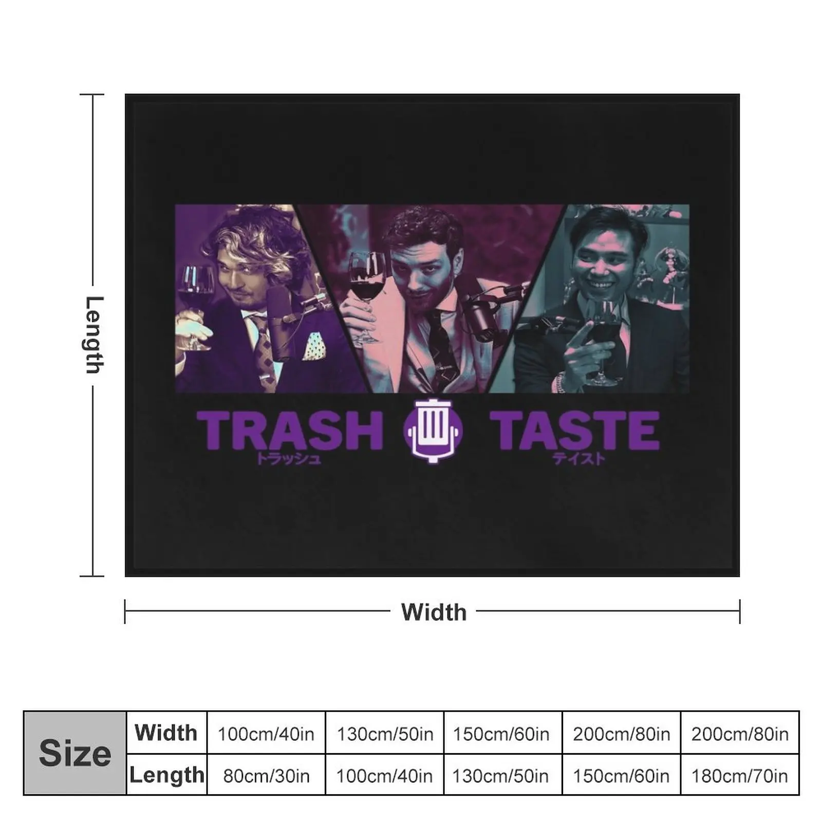 Trash taste trio (wine) Throw Blanket Soft Travel Blankets