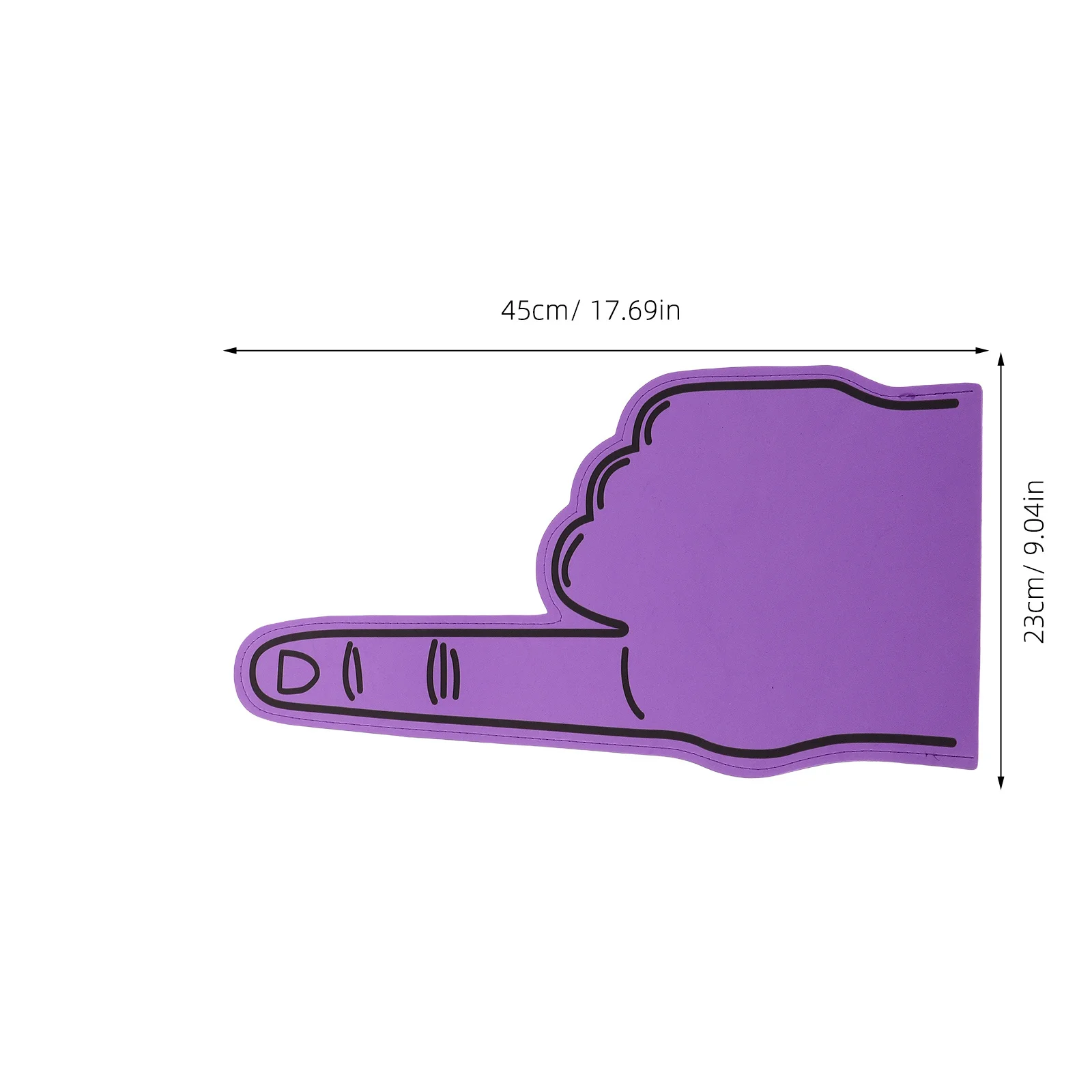 4 قطعة إصبع يهتف خفيف الوزن إيفا لون مشرق يد رغوية كبيرة للمناسبات الرياضية فريق المدرسة دعم الروح إصبع رغوة عملاقة