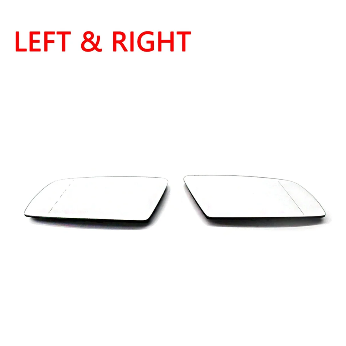 Left & Right Side White Heating Mirror Glass 51167065081 51167065082 for BMW 5 Series E60 520d 520i 523li 525li 530li